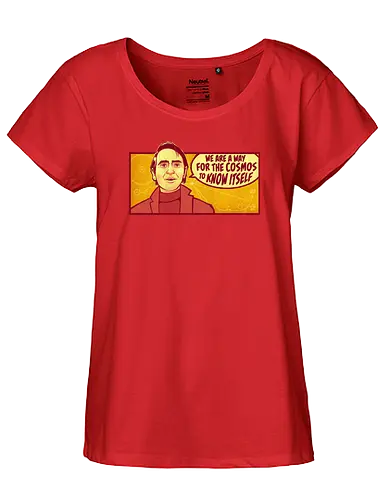 Cosmos - science, wissenschaft, sagan, cars sagan, cosmos, physics, physik - Fairtrade Girl Shirt