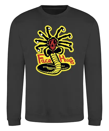 Facehugger Kai - karate, karate kid, cobrai kai, kobra kai, alien, aliens, ripley, mashup - Sweatshirt
