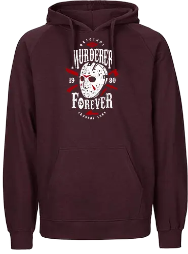 Murderer Forever - jason voorhees, freitag der 13., thank god it's friday, horror, slasher, movie, classic - Fairtrade Hoodie