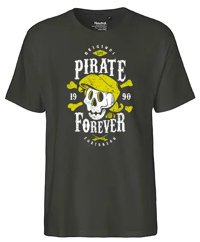 Pirate Forever - monkey island, guybrush threepwood, pirat, lucasarts, adventure, retrogames - Fairtrade T-Shirt