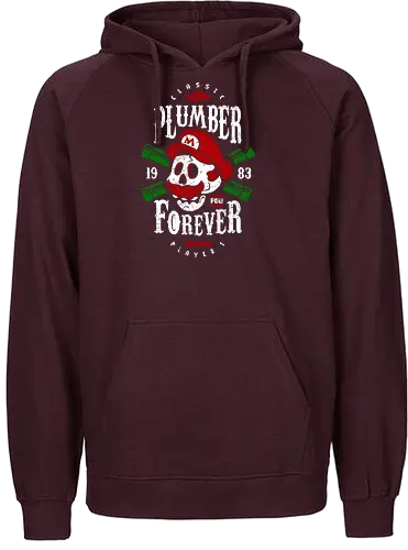 Plumber Forever - mario, luigi, kart, classic, games, gaming, retro - Fairtrade Hoodie