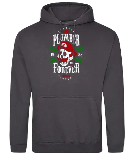 Plumber Forever - mario, luigi, kart, classic, games, gaming, retro - Standard Hoodie