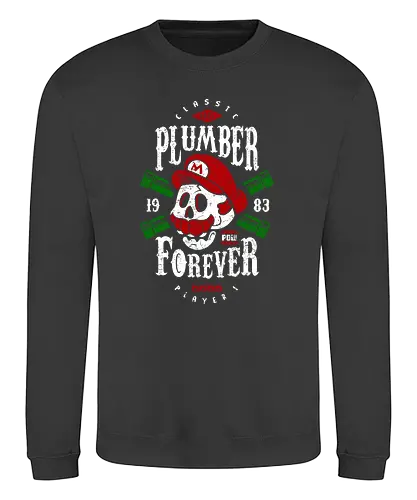 Plumber Forever - mario, luigi, kart, classic, games, gaming, retro - Sweatshirt