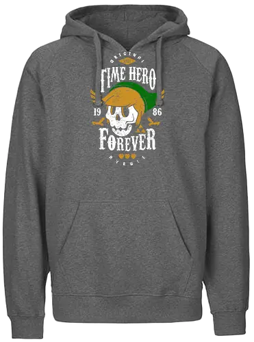 Time Hero Forever - gaming, classic gaming, retrogaming, Hero of Time - Fairtrade Hoodie