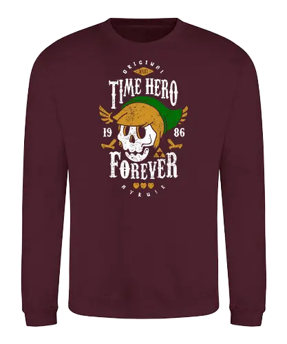 Time Hero Forever - gaming, classic gaming, retrogaming, Hero of Time - Sweatshirt