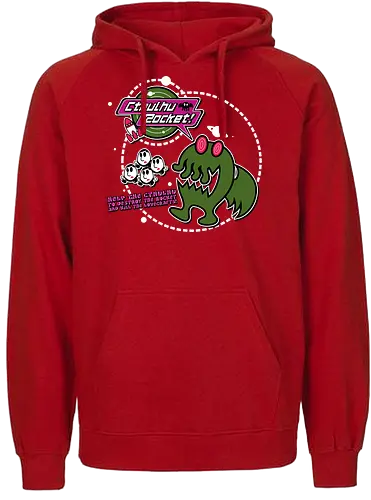 Cthulhu Rocket - chuchu rocket, classic gaming, cthulhu, lovecraft, h.p. lovecraft - Fairtrade Hoodie