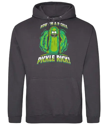 Now I'm A Pickle - picklerick, rick, morty, adult swim, olipop, adult, cartoon, trickfilm - Standard Hoodie