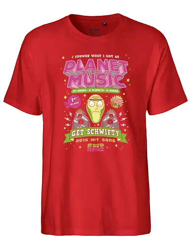 Planet Music Winner - rick, morty, music contest, get schwifty, adult, cartoon, trickfilm - Fairtrade T-Shirt