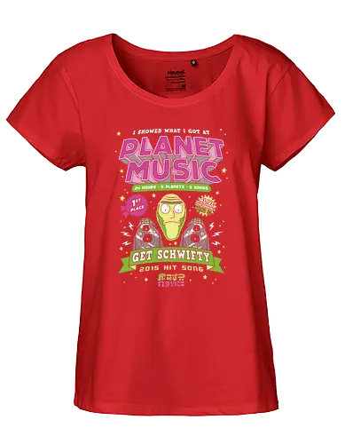 Planet Music Winner - rick, morty, music contest, get schwifty, adult, cartoon, trickfilm - Fairtrade Girl Shirt