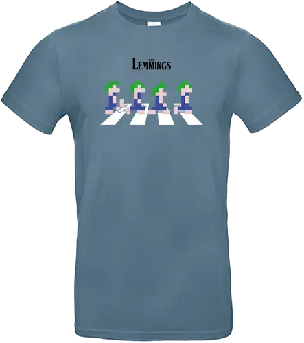 The Lemmings - abbey road, lemmings, classic gaming, game, musik, mashup - Standard T-Shirt