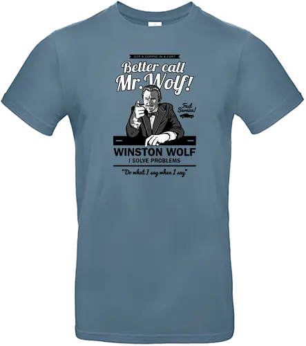 Better call Mr. Wolf - Retro, winston wolf, winston wolfe, movie, 90s, tarantino, crime, leiche, corpse - Standard T-Shirt