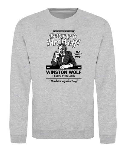 Better call Mr. Wolf - Retro, winston wolf, winston wolfe, movie, 90s, tarantino, crime, leiche, corpse - Sweatshirt