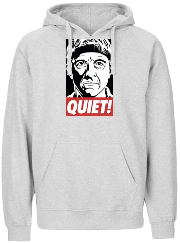 QUIET - cobra kai, tv, series, karate, Quiet, Strike first, Strike hard - Fairtrade Hoodie