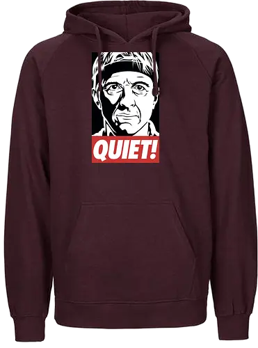 QUIET - cobra kai, tv, series, karate, Quiet, Strike first, Strike hard - Fairtrade Hoodie