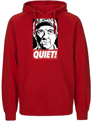 QUIET - cobra kai, tv, series, karate, Quiet, Strike first, Strike hard - Fairtrade Hoodie
