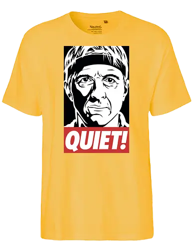 QUIET - cobra kai, tv, series, karate, Quiet, Strike first, Strike hard - Fairtrade T-Shirt