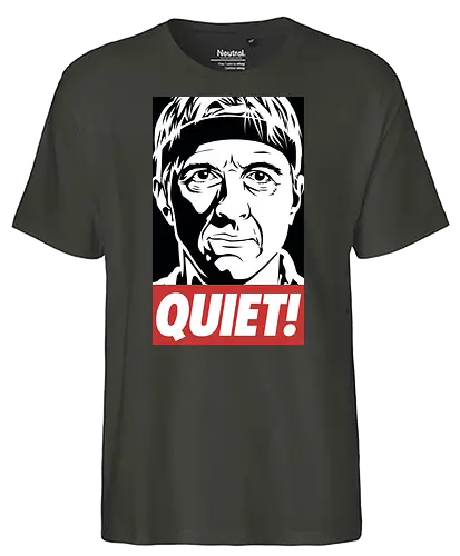 QUIET - cobra kai, tv, series, karate, Quiet, Strike first, Strike hard - Fairtrade T-Shirt