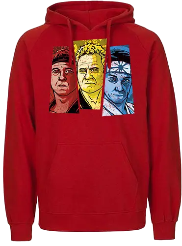 The Three Senseis - tv, Sensei, cobra kai, Dojo, karate, gle Fang - Fairtrade Hoodie