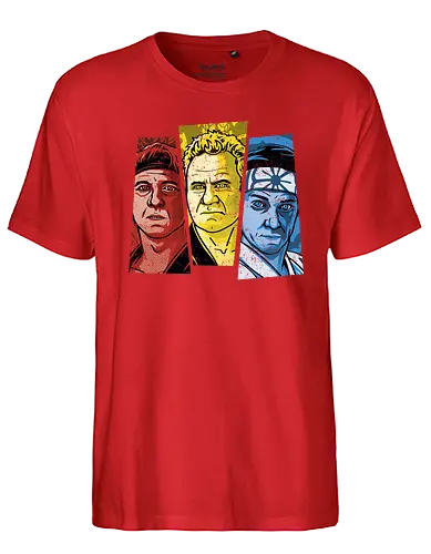 The Three Senseis - tv, Sensei, cobra kai, Dojo, karate, gle Fang - Fairtrade T-Shirt