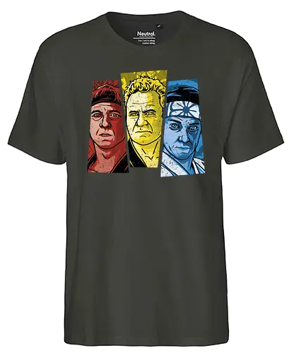 The Three Senseis - tv, Sensei, cobra kai, Dojo, karate, gle Fang - Fairtrade T-Shirt