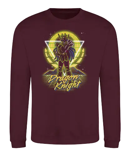 Retro Dragon Knight - retro, gaming, console - Sweatshirt