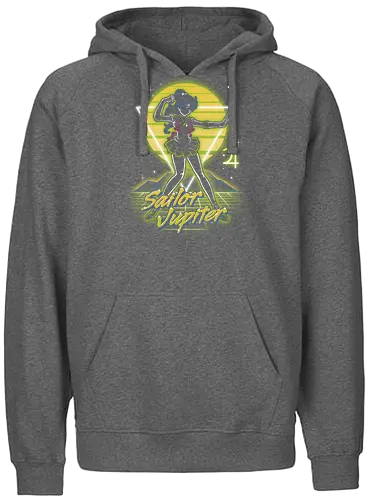 Retro Jupiter Guardian - sailor, moon, jupiter, anime, Magical Girl - Fairtrade Hoodie