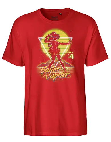 Retro Jupiter Guardian - sailor, moon, jupiter, anime, Magical Girl - Fairtrade T-Shirt
