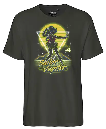 Retro Jupiter Guardian - sailor, moon, jupiter, anime, Magical Girl - Fairtrade T-Shirt
