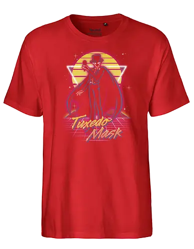 Retro Tuxedo Guardian - sailor, moon, tuxedo, Magical Girl, anime - Fairtrade T-Shirt