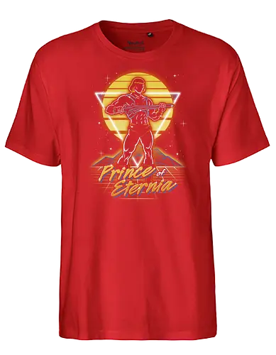 Retro Powerful Prince - retro, tv, He-Man, motu - Fairtrade T-Shirt