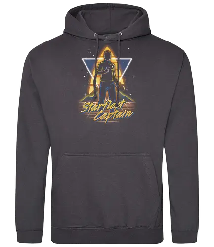 Retro Starfleet Captain - star, scifi, space, captain - Standard Hoodie