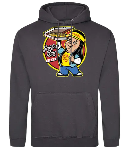 Pizza Boy - stranger, pizza, surfer, argyle - Standard Hoodie