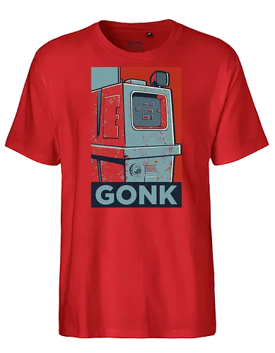 GONK - droid, droide, space opera, scifi, robot, Roboter - Fairtrade T-Shirt
