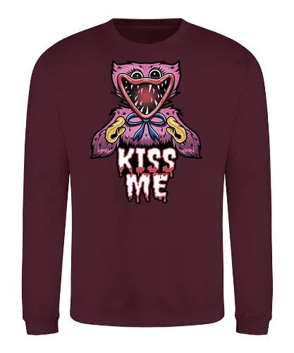 Kiss Me - Poppy, Huggy, Wuggy, horror, games - Sweatshirt