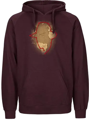 Worlds Greatest Archaeologist - indiana, adventure, abenteuer, Map, Globe, karte, joConsole - Fairtrade Hoodie
