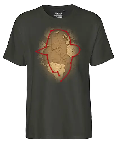 Worlds Greatest Archaeologist - indiana, adventure, abenteuer, Map, Globe, karte, joConsole - Fairtrade T-Shirt