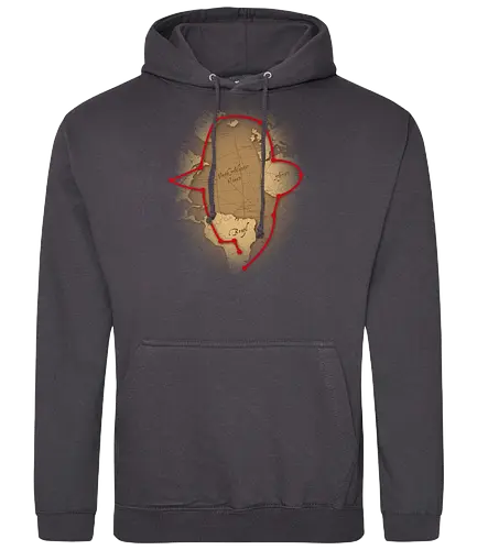 Worlds Greatest Archaeologist - indiana, adventure, abenteuer, Map, Globe, karte, joConsole - Standard Hoodie