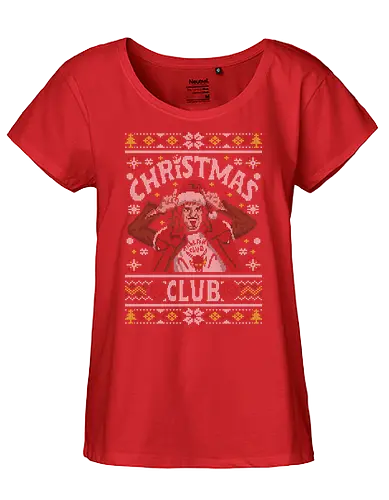Christmas Club Ugly Sweater - christmas, weihnachten, Eddie, strange, Ugly sweater - Fairtrade Girl Shirt