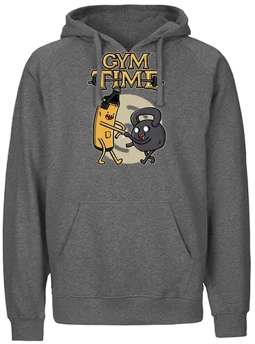Gym Time - gym, adventure, cartoon, fitConsoles - Fairtrade Hoodie