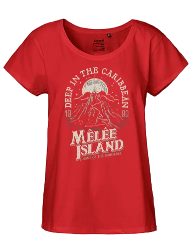 Deep in the Caribbn - monkey, island, point and click - Fairtrade Girl Shirt