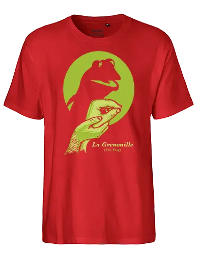 La Grenouille - Frog, Frosch, puppet, puppe - Fairtrade T-Shirt