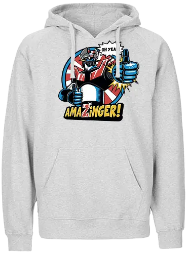Amazinger - anime, manga, mecha, robot - Fairtrade Hoodie