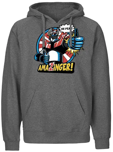 Amazinger - anime, manga, mecha, robot - Fairtrade Hoodie