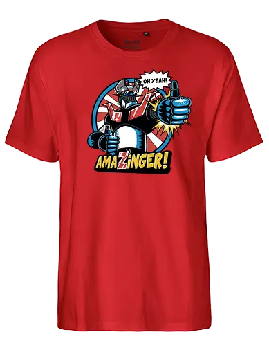 Amazinger - anime, manga, mecha, robot - Fairtrade T-Shirt