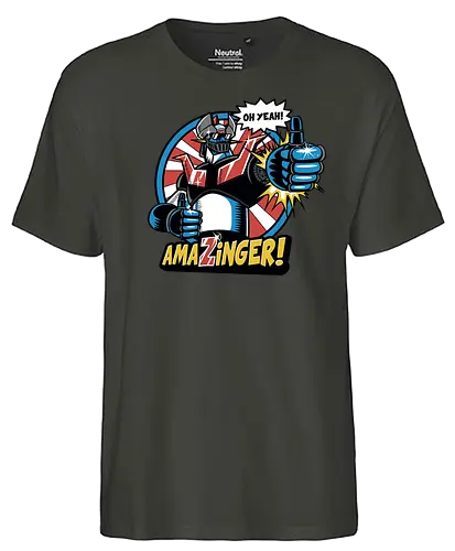 Amazinger - anime, manga, mecha, robot - Fairtrade T-Shirt