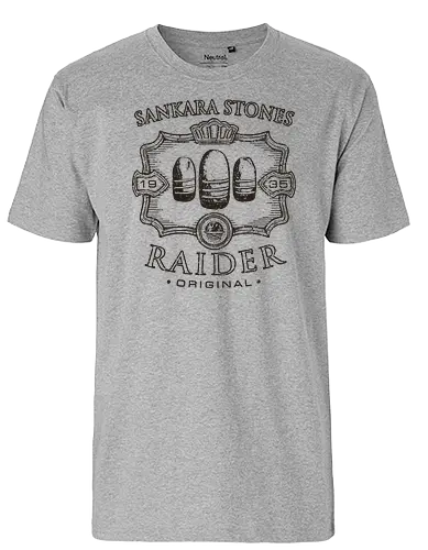 Sacred Stones Raider - indy, indiana, retro, movie, jones - Fairtrade T-Shirt
