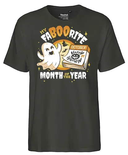 FaBOOrite Month - spooky, ghost, October - Fairtrade T-Shirt