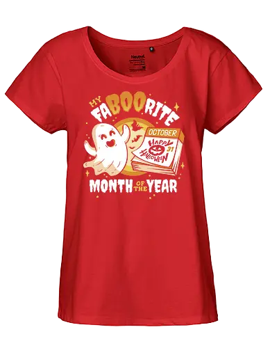 FaBOOrite Month - spooky, ghost, October - Fairtrade Girl Shirt