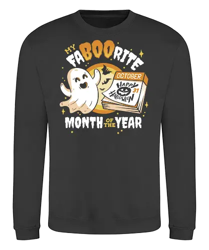 FaBOOrite Month - spooky, ghost, October - Sweatshirt