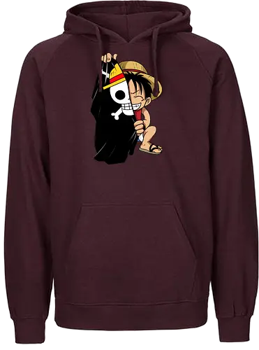 Luffy - ruffy, pirate, anime, manga, wan pisu, psychodelicia - Fairtrade Hoodie